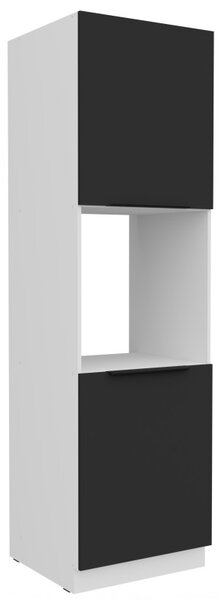 LUNARA beépített sütőhöz való konyhaszekrény - szélesség 60 cm, fekete / fehér