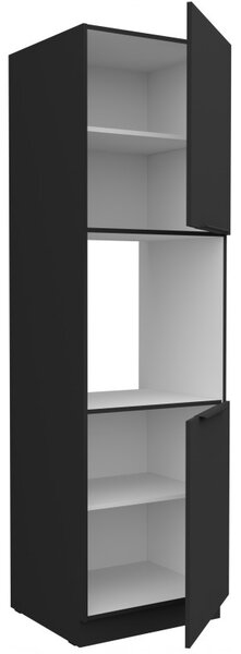 LUNARA beépített sütőhöz való konyhaszekrény - szélesség 60 cm, fekete