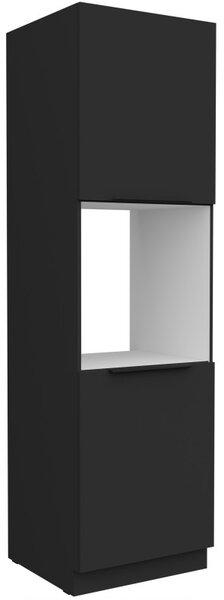 LUNARA beépített sütőhöz való konyhaszekrény - szélesség 60 cm, fekete