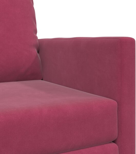 VidaXL Kanapéágy 60cm Bordó Bársony