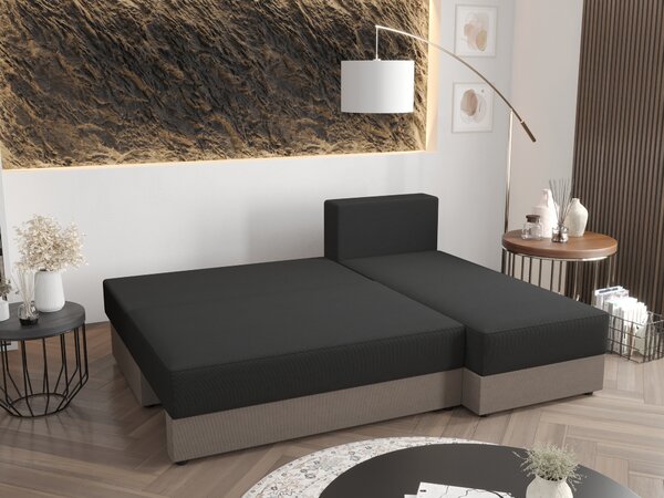 Sarok ülőgarnitúra Radiant L1 (bézs + krém) (J)