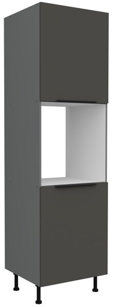 LUNARA beépített sütőhöz való konyhaszekrény - szélesség 60 cm, grafit / antracit