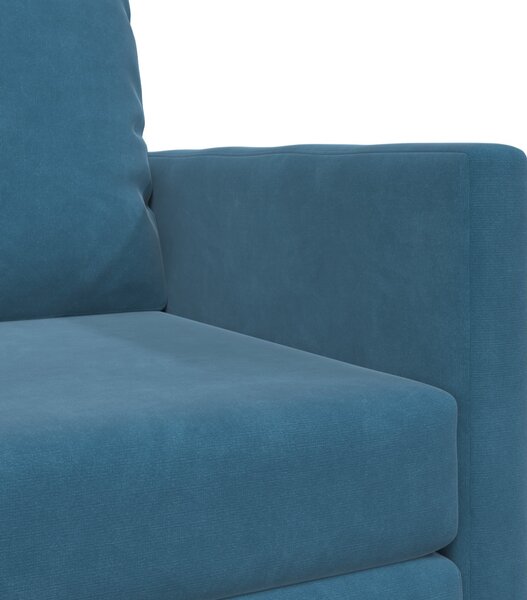VidaXL Kanapéágy 60cm Kék Bársony