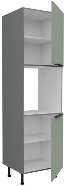 LUNARA beépített sütőhöz való konyhaszekrény - szélesség 60 cm, zöld / antracit