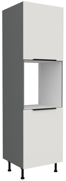 LUNARA beépített sütőhöz való konyhaszekrény - szélesség 60 cm, fehér / antracit