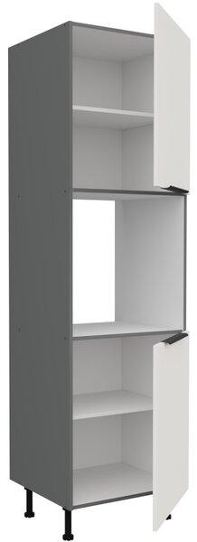 LUNARA beépített sütőhöz való konyhaszekrény - szélesség 60 cm, fehér / antracit
