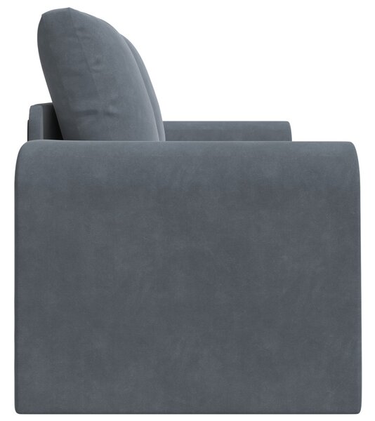 VidaXL Kanapéágy Sötétszürke 148 x 71 x 83 cm Bársony
