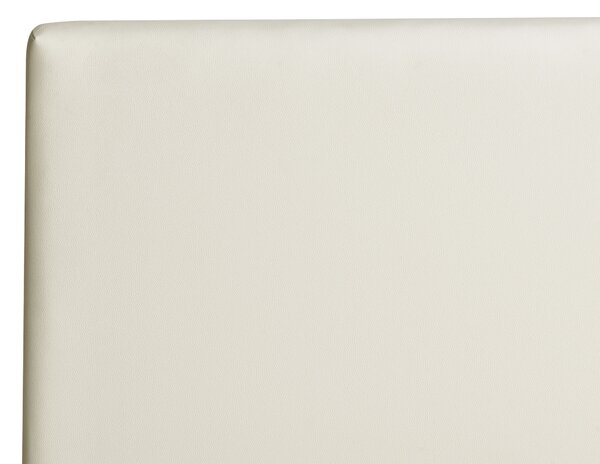 Ágy LED világítással Műbőr ZEN 160 x 200 cm Fehér