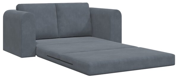 VidaXL Kanapéágy Sötétszürke 148 x 71 x 83 cm Bársony