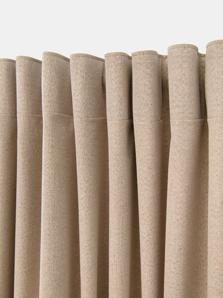 Sinsay - Sötétítő függöny szett behúzó szalaggal 2 pack - bézs