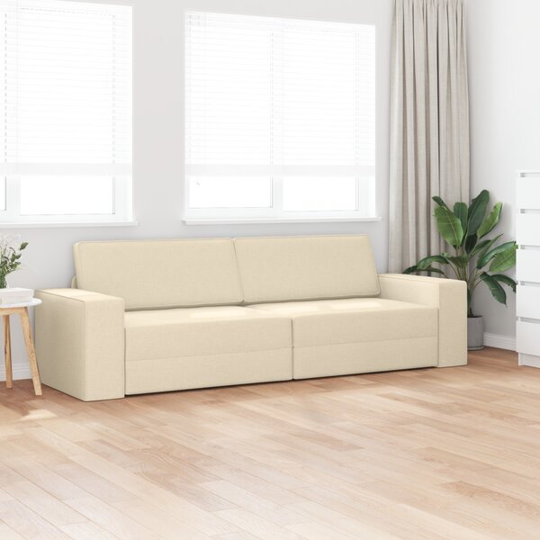 Kanapéágy Krém 245 x 78 x 77 cm szövet