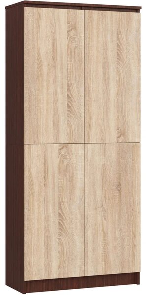 Polcos szekrény 80 cm VALESTRA - wenge / sonoma tölgy