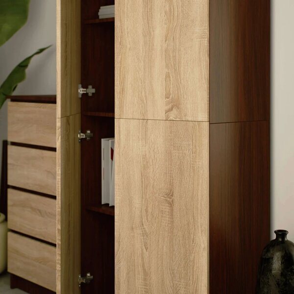 Polcos szekrény 80 cm VALESTRA - wenge / sonoma tölgy