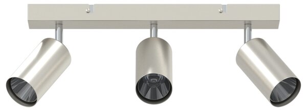 Mennyezeti Spotlámpa 3 Irányban Állítható Brushed Nickel GU10