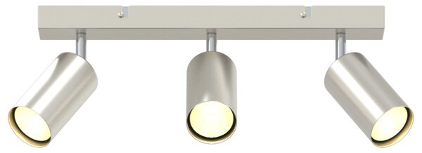 Mennyezeti Spotlámpa 3 Irányban Állítható Brushed Nickel GU10