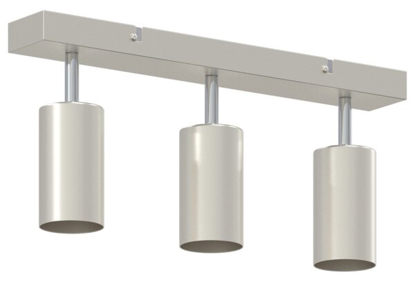 Mennyezeti Spotlámpa 3 Irányban Állítható Brushed Nickel GU10