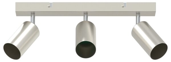 Mennyezeti Spotlámpa 3 Irányban Állítható Brushed Nickel GU10