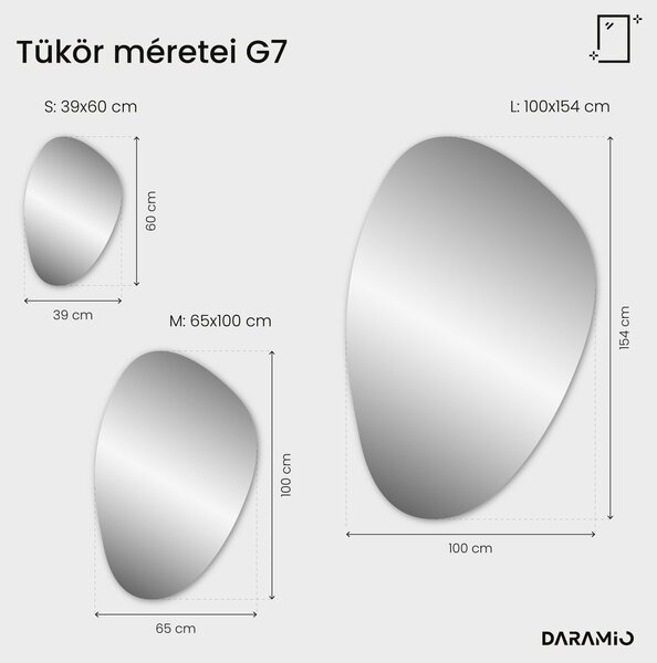 Atipikus fürdőszoba tükör LED világítással G7