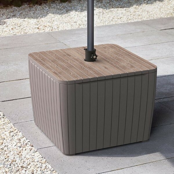 Keter Luzon Deco ashwood / cappuccino kerti asztal