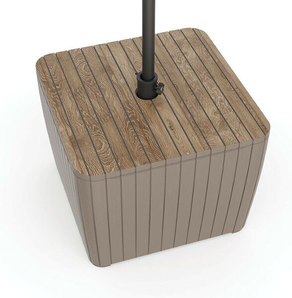 Keter Luzon Deco ashwood / cappuccino kerti asztal