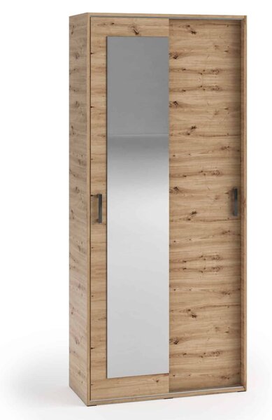 Kétajtós gardrób 90 cm AUREVIA - kézműves tölgy