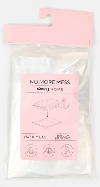 Sinsay - Vákuumos tárolózsákok 2 pack - fehér
