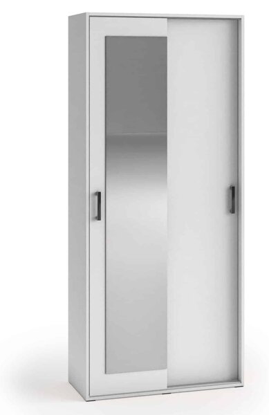 Kétajtós szekrény 90 cm AUREVIA - fehér