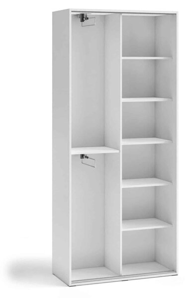 Kétajtós szekrény 90 cm AUREVIA - fehér