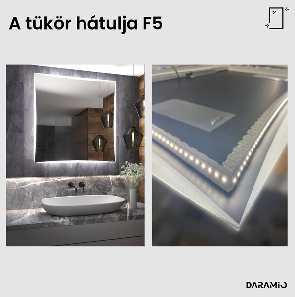 Fürdőszoba tükör LED világítással F5