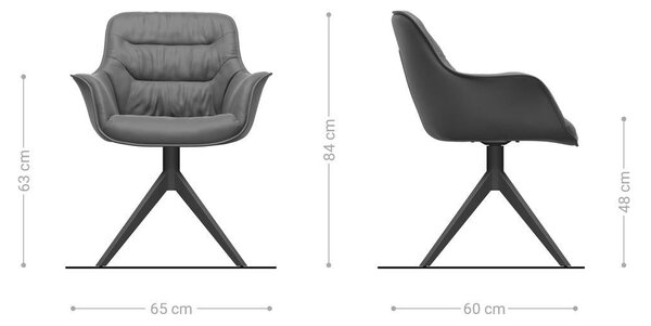 DELIFE Étkezőszék Kaira-Flex szövött anyag puha bézs kereszt láb széles rozsdamentes acél 360° forgatható billenő funkció