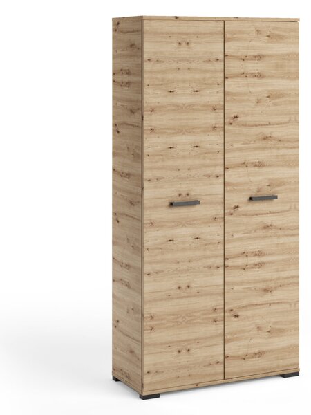 Kétajtós gardróbszekrény 90 cm KLENRI - kézműves tölgyfa