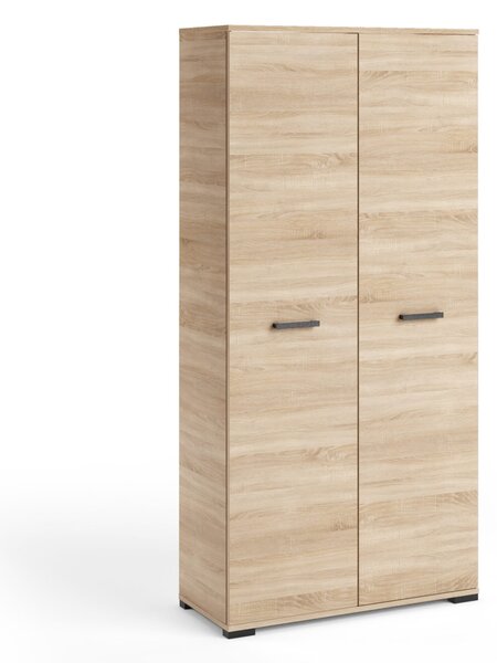 Kétajtós gardróbszekrény 90 cm KLENRI - sonoma tölgyfa