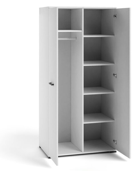 Kétajtós gardróbszekrény 90 cm KLENRI - sonoma tölgyfa