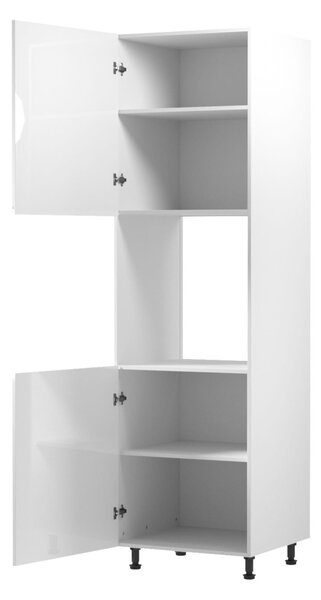 ARBOR beépített sütőhöz való konyhaszekrény - szélesség 60 cm, fényes fehér / fehér, balos változat