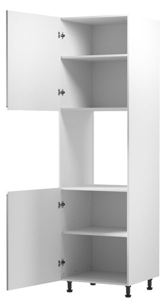 ARBOR beépített sütőhöz való konyhaszekrény - szélesség 60 cm, fényes szürke / fehér, balos változat