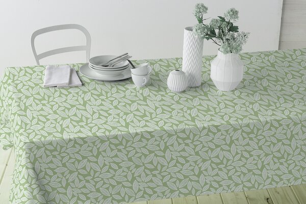 Prémium impregnált modern asztalterítő 140 x 150 - DRACO zöld - extra hatású