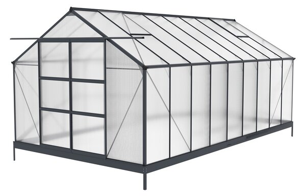 Azalia alumínium üvegház 2,5 x 5,5 m CoverTech antracit