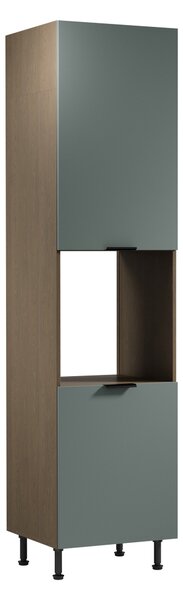 Konyhaszekrény beépített sütőhöz SALERNO - szélesség 60 cm, baltic storm / zöld