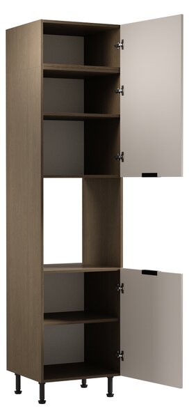 Konyhaszekrény beépített sütőhöz SALERNO - szélesség 60 cm, baltic storm / bézs
