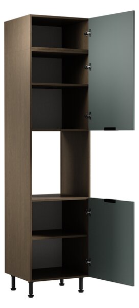 Konyhaszekrény beépített sütőhöz SALERNO - szélesség 60 cm, baltic storm / zöld