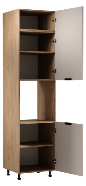 Konyhaszekrény beépített sütőhöz SALERNO - szélesség 60 cm, tölgy / bézs