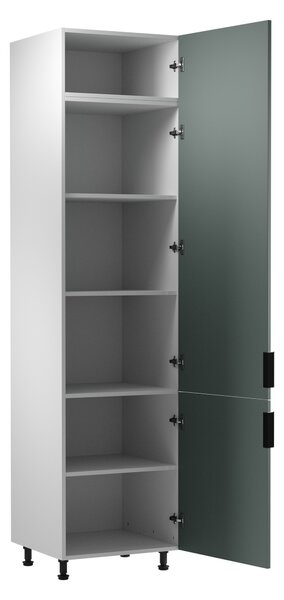 Magas konyhaszekrény SALERNO - szélesség 60 cm, fehér / zöld