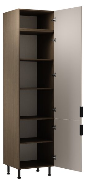 Magas konyhaszekrény SALERNO - szélesség 60 cm, balti vihar / bézs