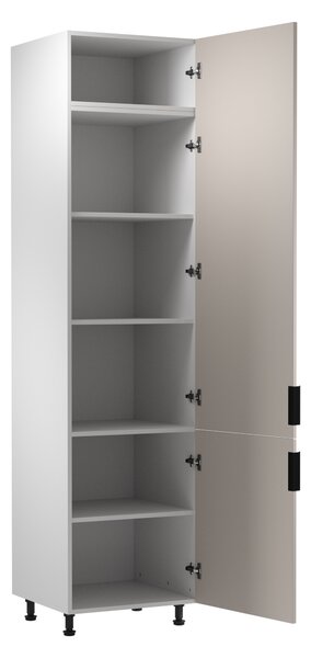 Magas konyhaszekrény SALERNO - szélesség 60 cm, fehér / bézs