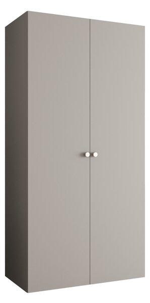 Elegáns CAITIR 1 gardróbszekrény 100 cm - kasmír / ezüst fogantyúk