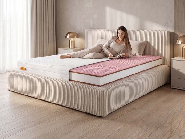 Wilsondo PINKCOCO PLUS habszivacs matrac kókusszal 80x200x20 - Aloe Vera huzat