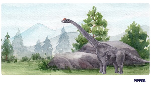 PIPPER. Textil falmatrica "Dinoszaurusz"