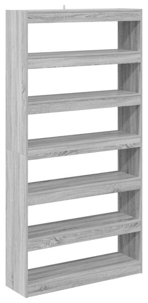 Könyvespolc 6 szintes 100 x 30 x 198 cm Szerelt Fa