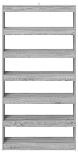 Könyvespolc 6 szintes 100 x 30 x 198 cm Szerelt Fa
