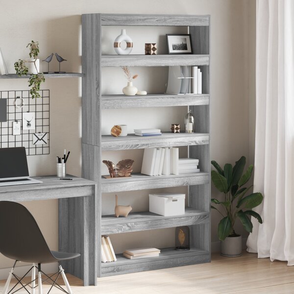 Könyvespolc 6 szintes 100 x 30 x 198 cm Szerelt Fa